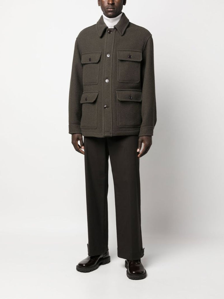 Brown Military Wool Jacket
