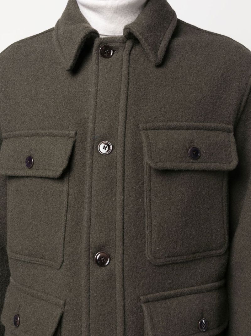 Brown Military Wool Jacket
