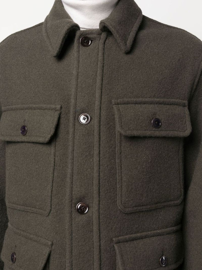 Brown Military Wool Jacket