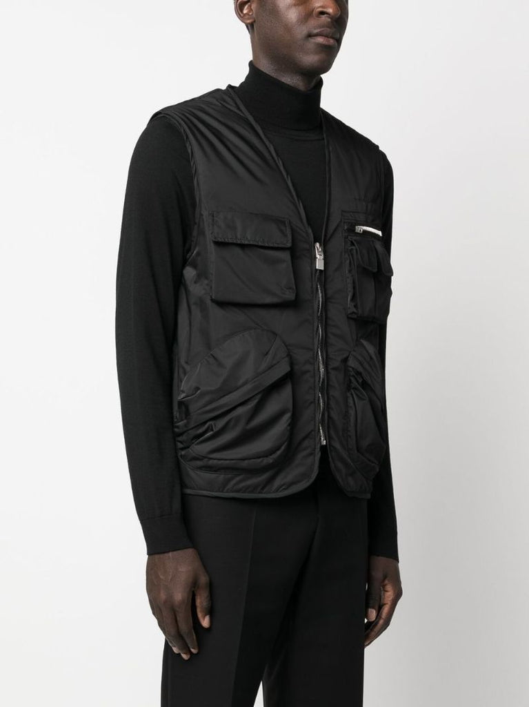 Black Cargo Technical Gilet