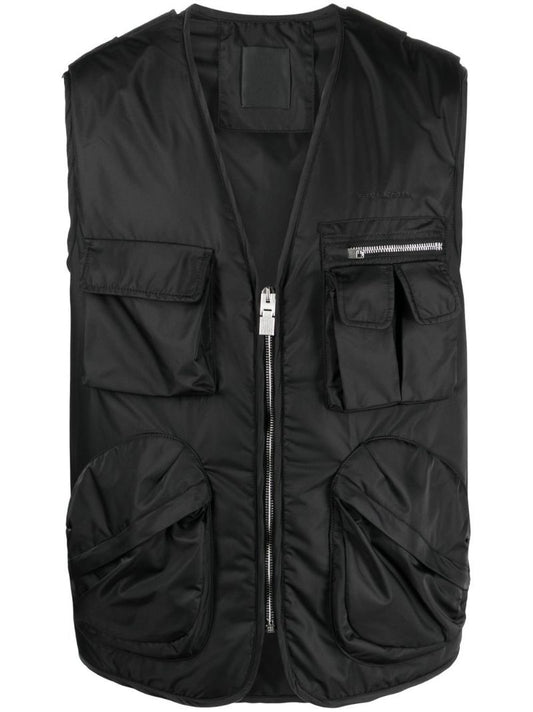 Black Cargo Technical Gilet