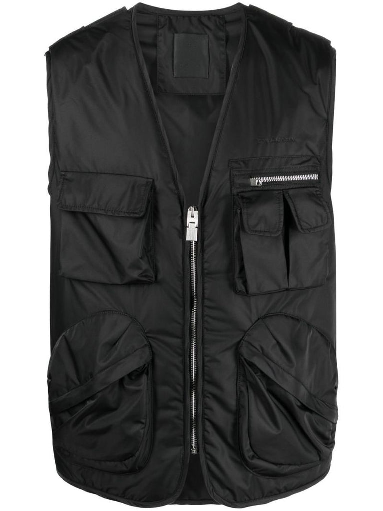 Black Cargo Technical Gilet