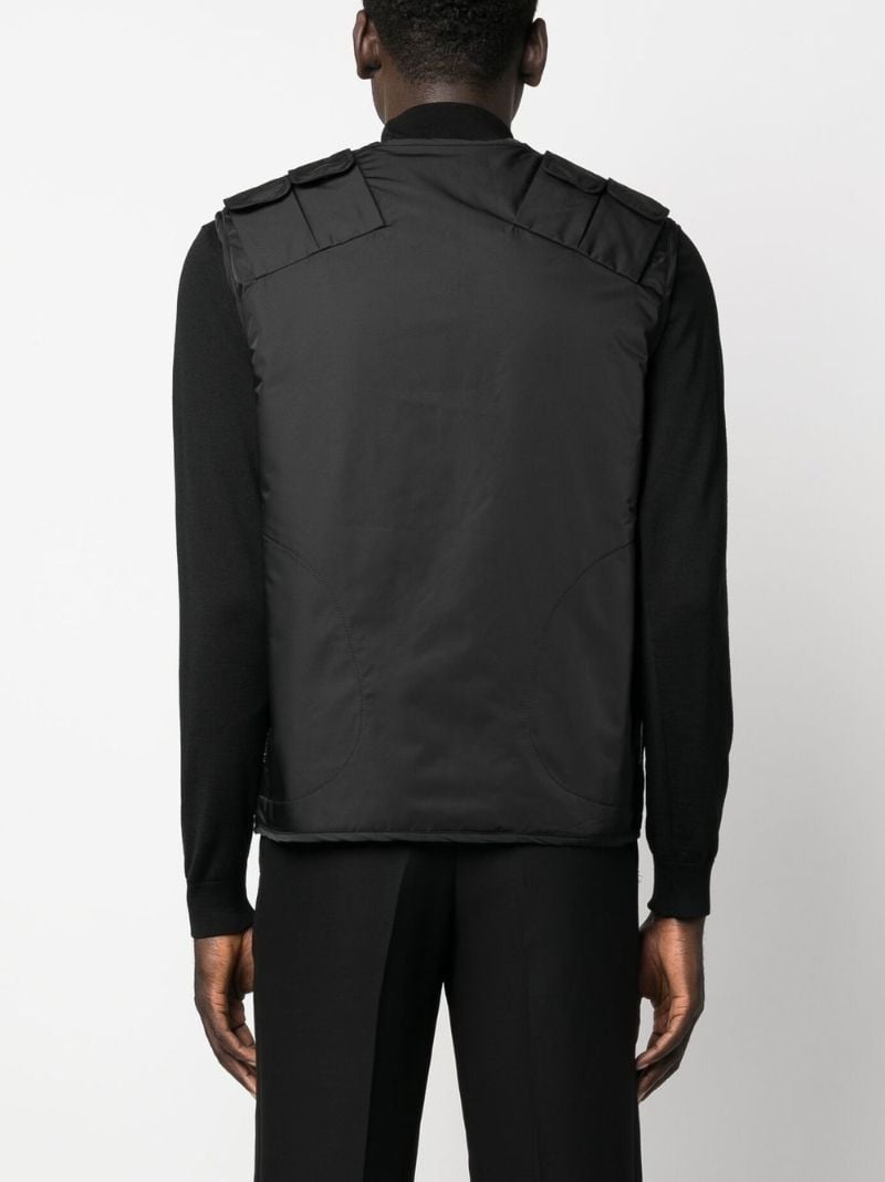 Black Cargo Technical Gilet