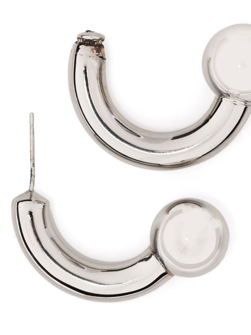 Silve-tone Chunky Hoop Earring