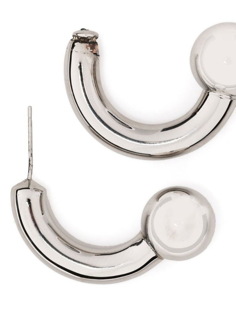 Silve-tone Chunky Hoop Earring