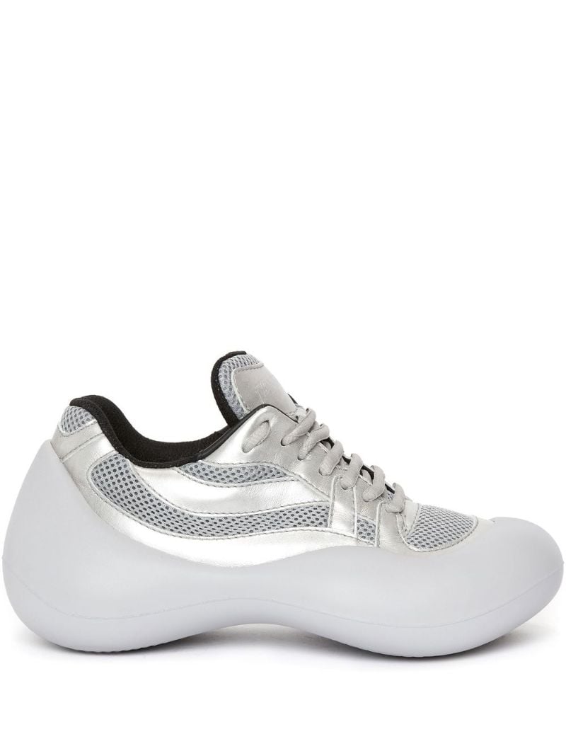 Grey Bumper Low Top Sneakers