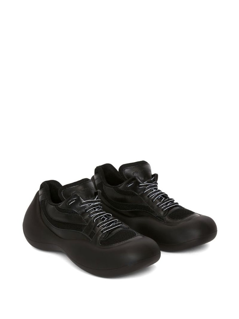 Black Bumper Hike Low Top Sneakers