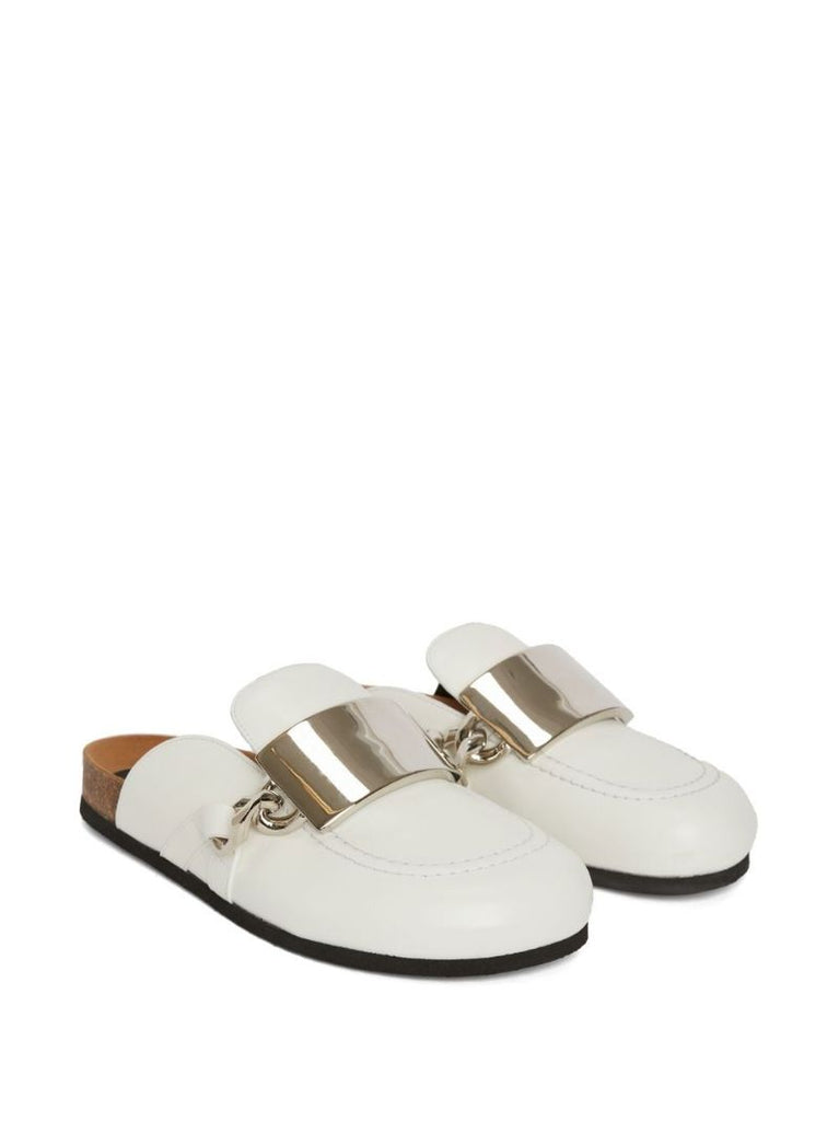 White Gourmet Chain Mules