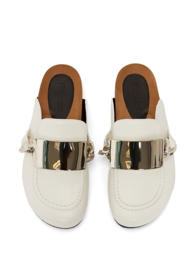 White Gourmet Chain Mules