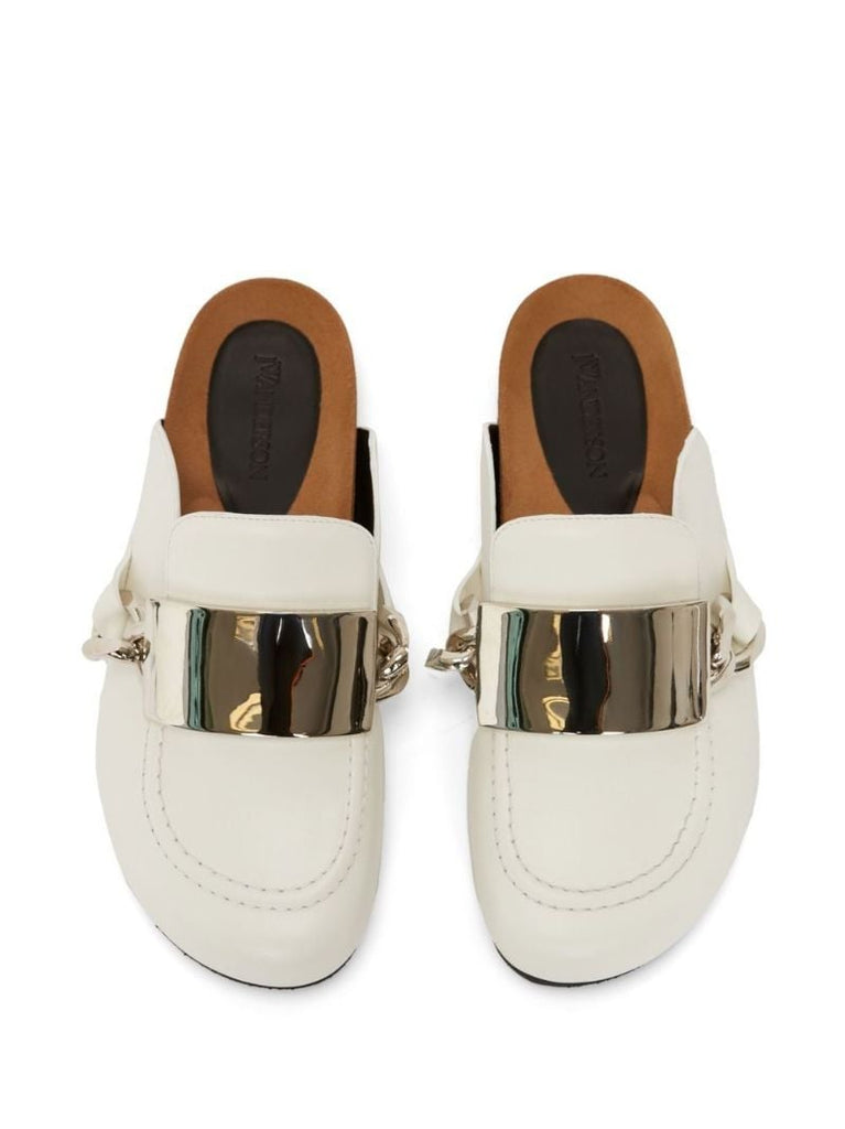 White Gourmet Chain Mules