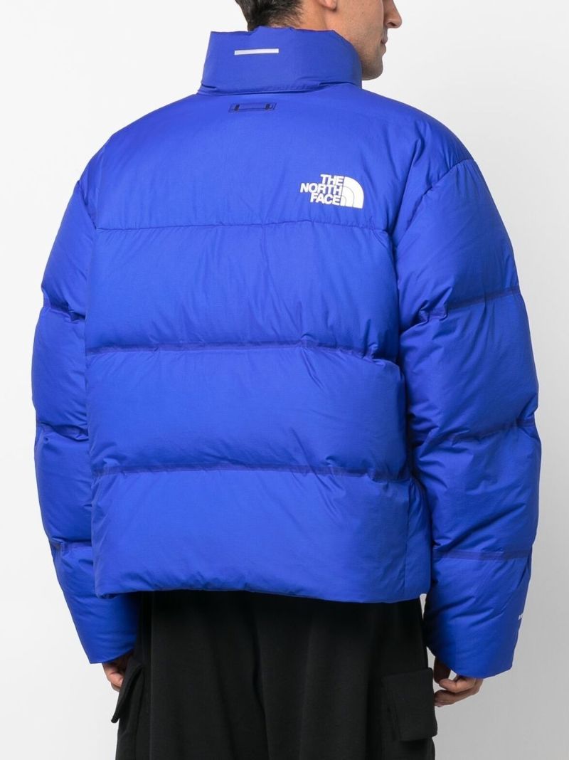 Blue Rmst Nuptse Hooded Quilted Jacket