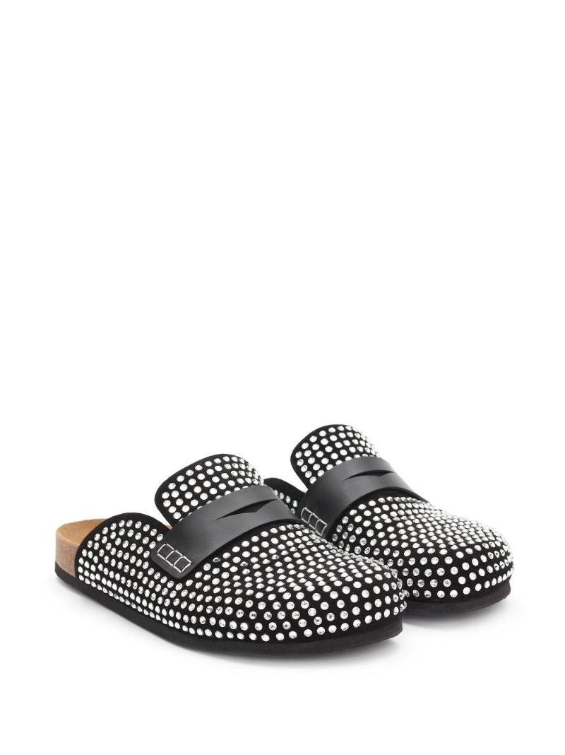 Black Diamond Rhinestone Slides