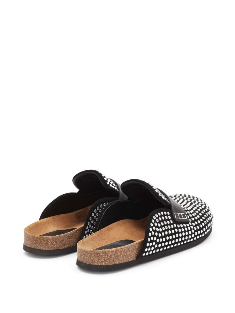 Black Diamond Rhinestone Slides
