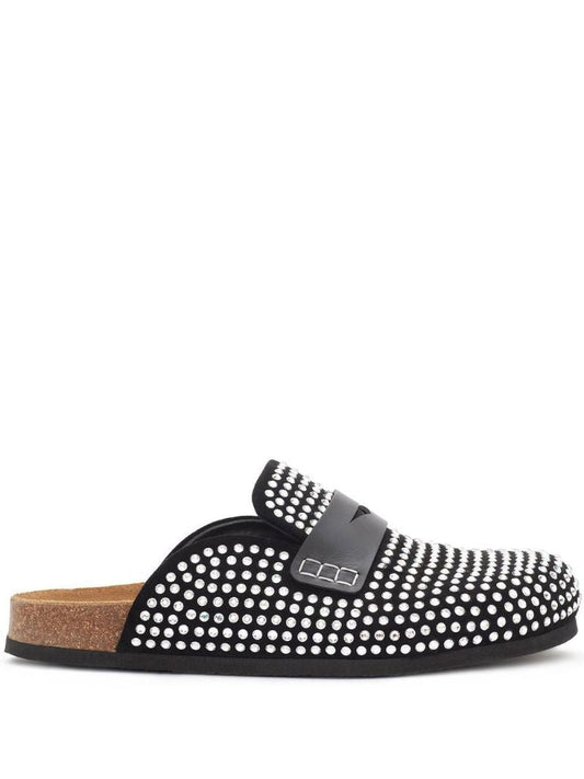 Black Diamond Rhinestone Slides