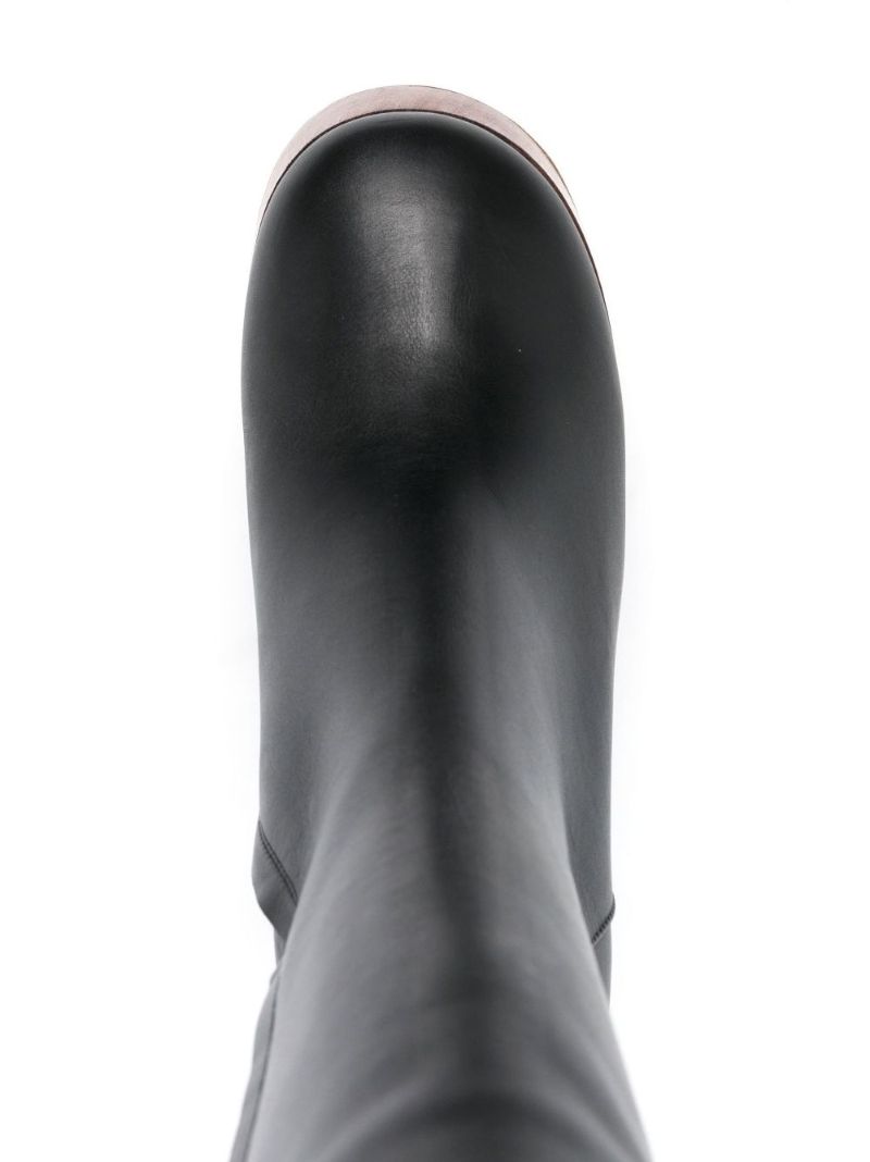 X Rosie Huntington-whiteley Black Rosie 27 110 Leather Ankle Boots