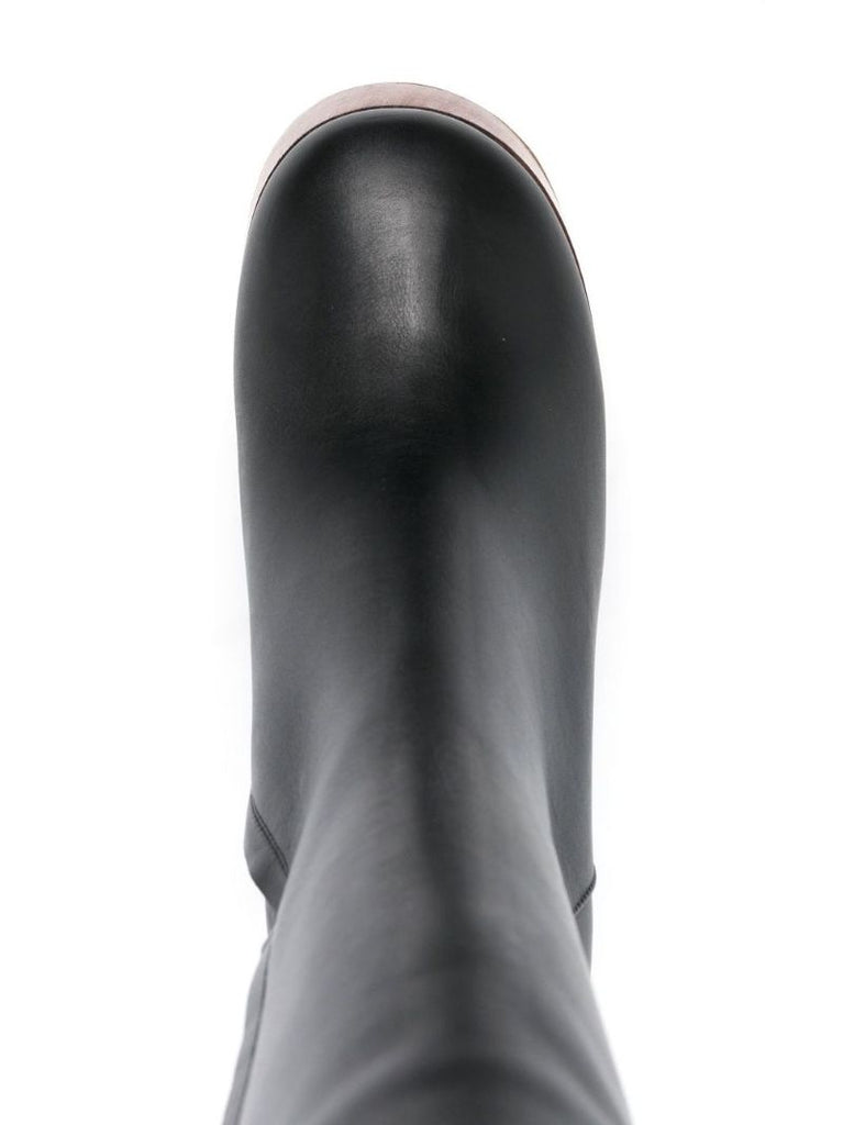 X Rosie Huntington-whiteley Black Rosie 27 110 Leather Ankle Boots