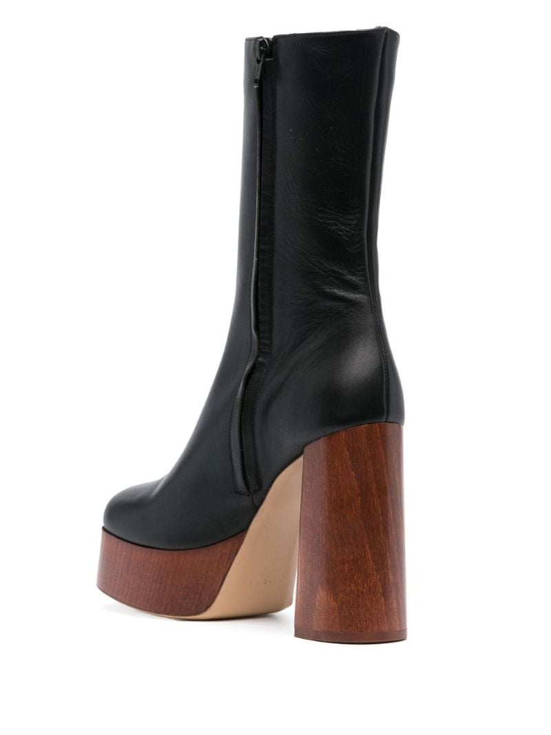 X Rosie Huntington-whiteley Black Rosie 27 110 Leather Ankle Boots
