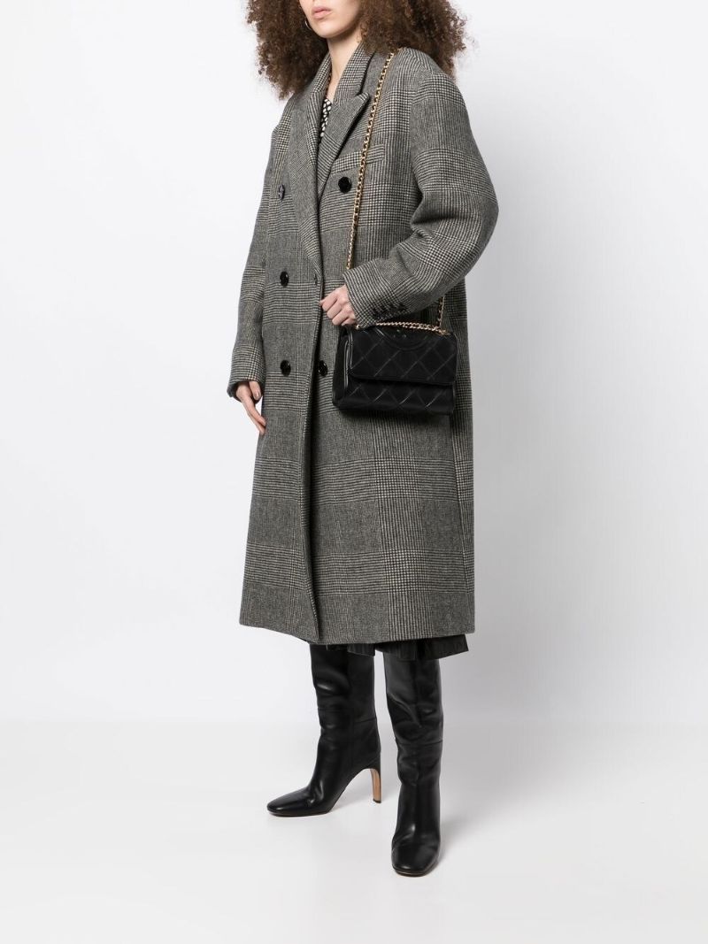 Neutral Fleming Leather Cross Body Bag