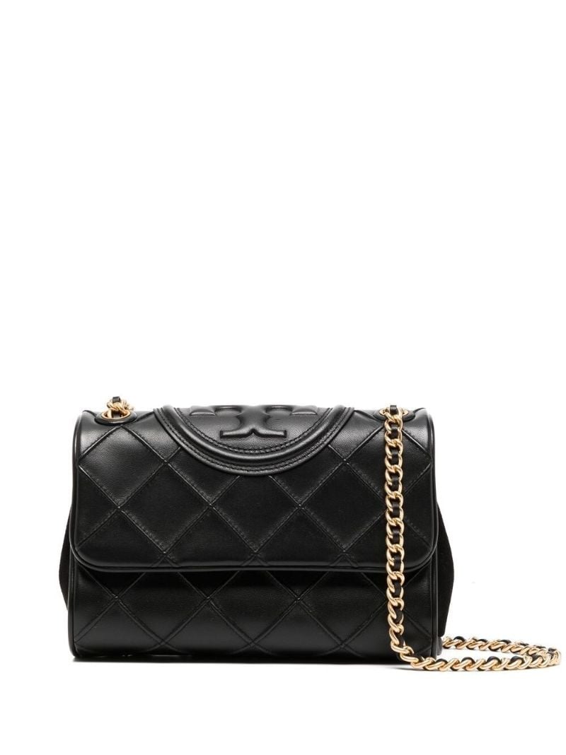 Neutral Fleming Leather Cross Body Bag