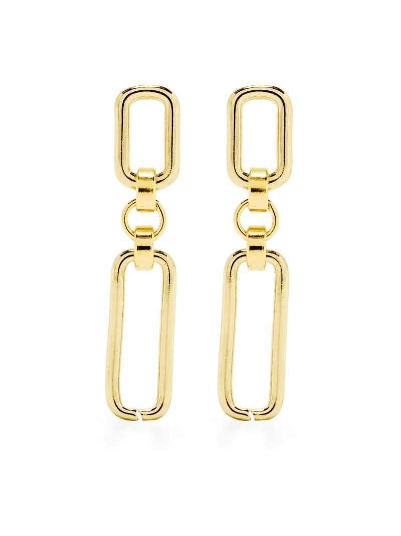 Gold-plated Stanza Drop Earrings