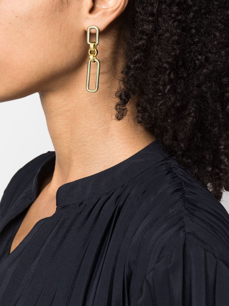 Gold-plated Stanza Drop Earrings