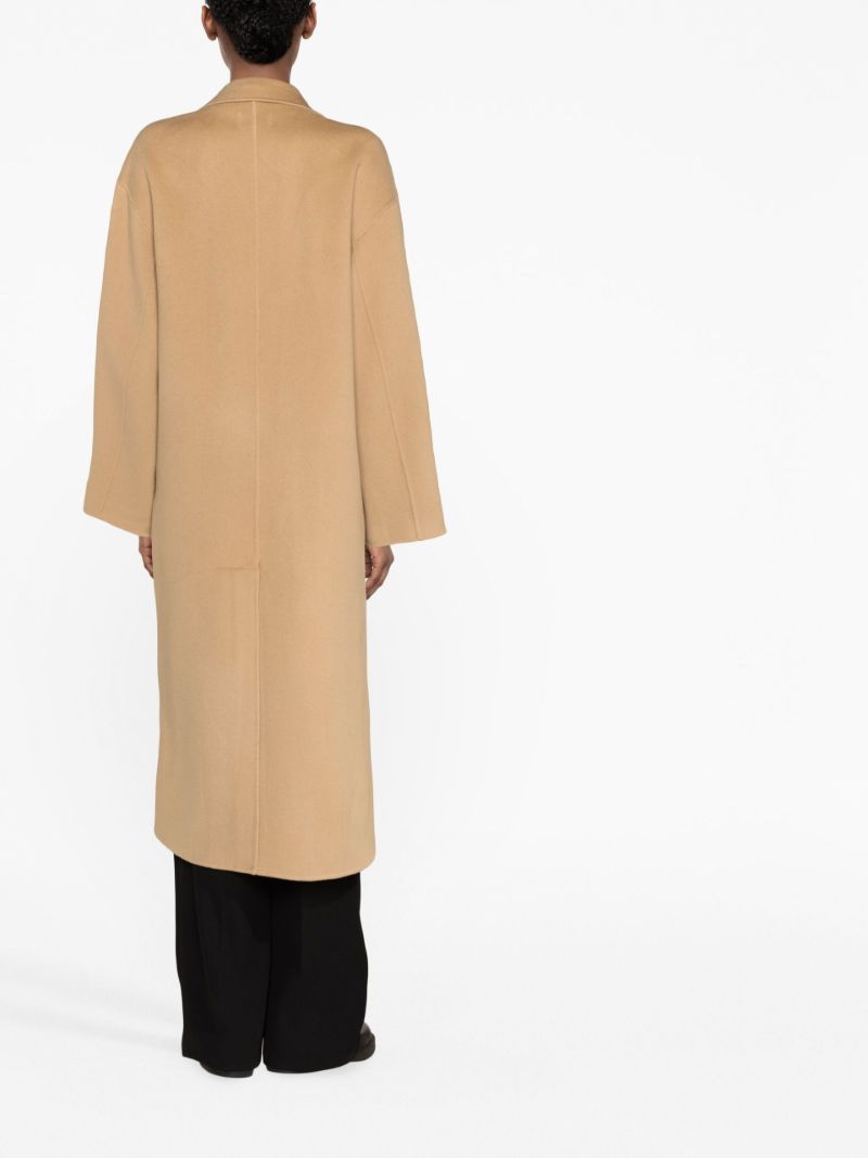 Brown Borneo Double-breasted Wool Coat