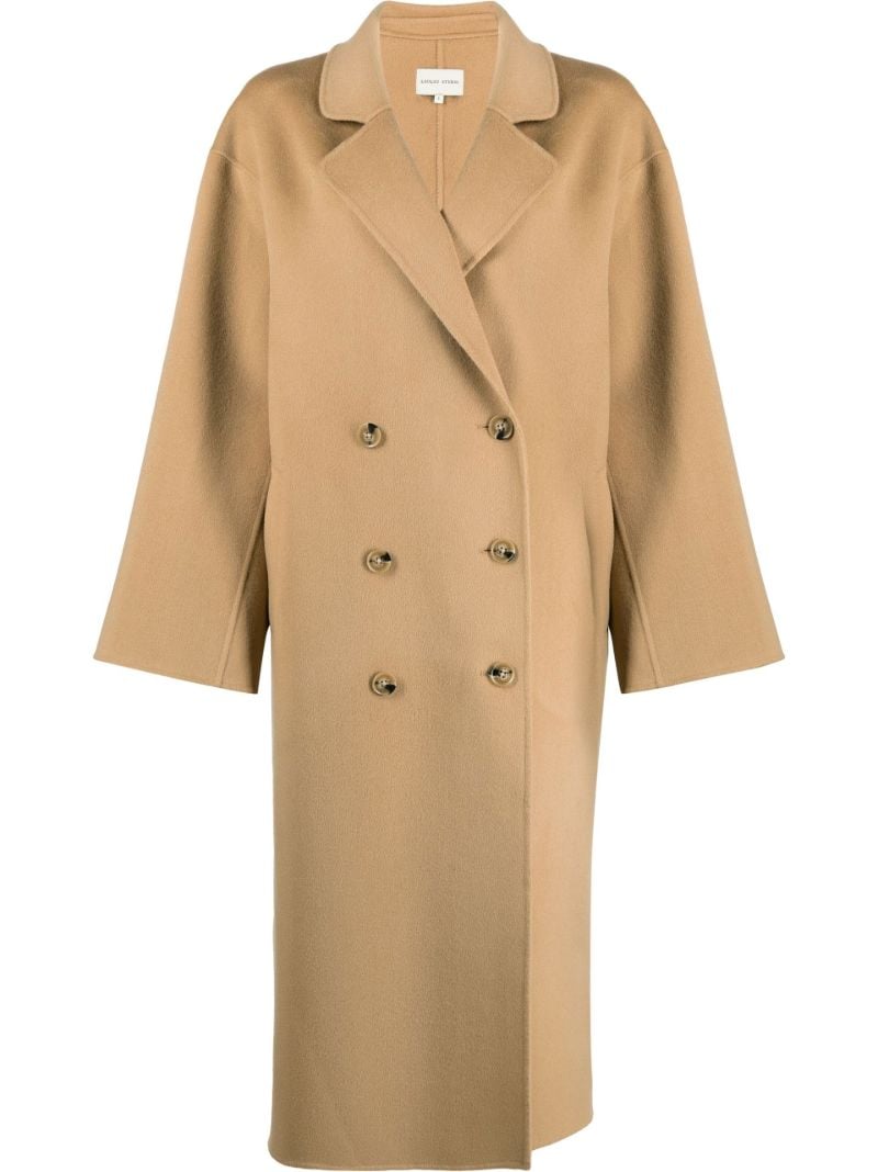 Brown Borneo Double-breasted Wool Coat