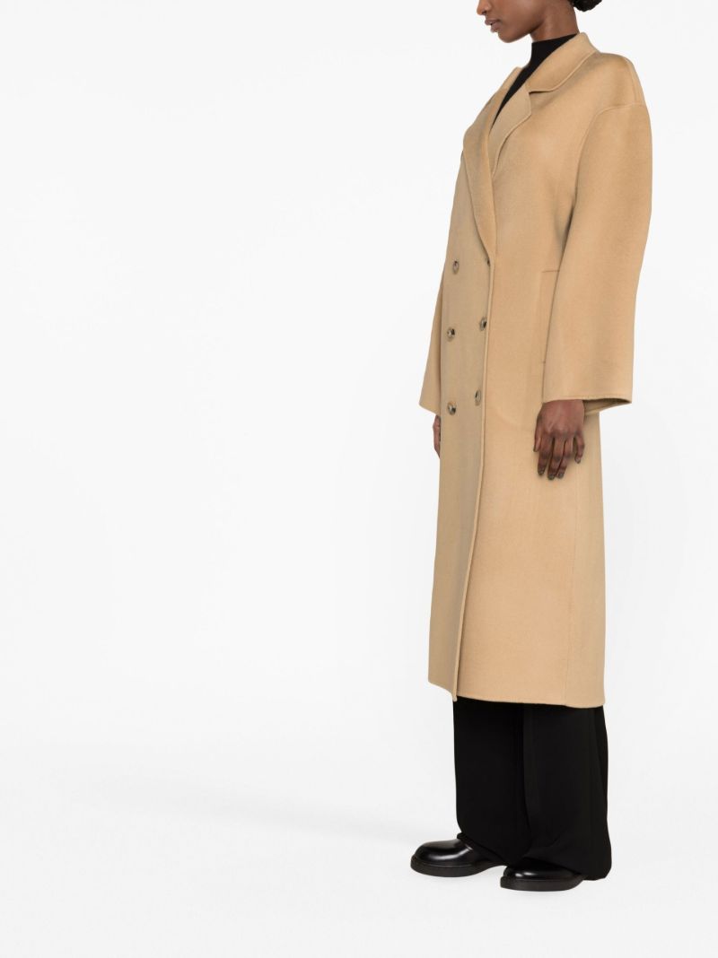 Brown Borneo Double-breasted Wool Coat