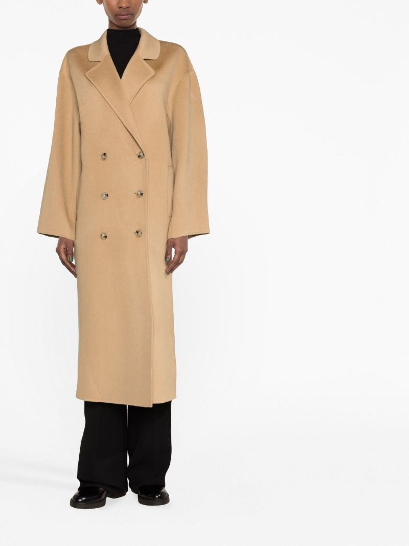 Brown Borneo Double-breasted Wool Coat