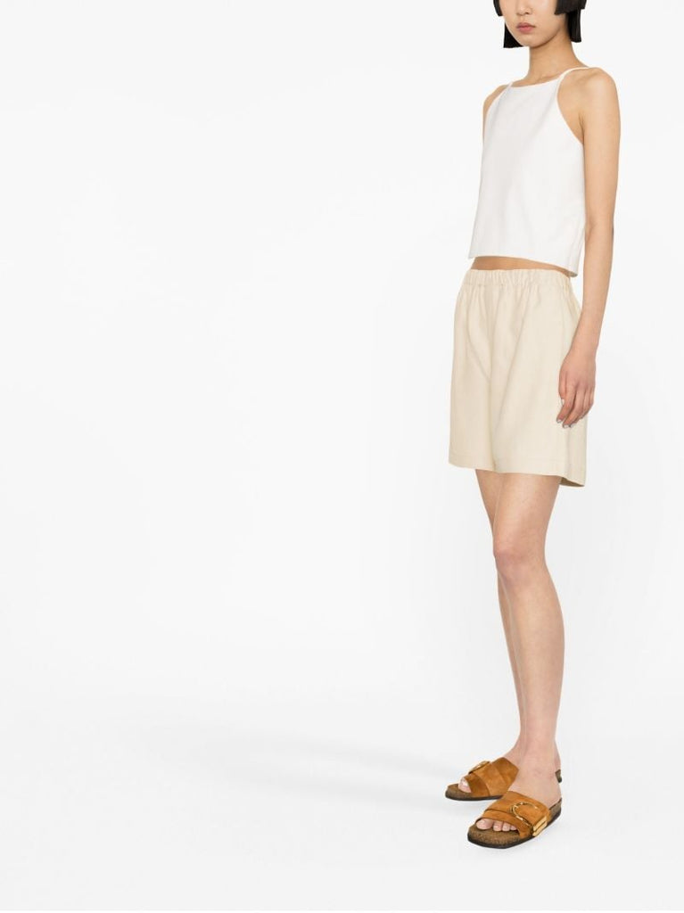 Neutral High-rise Shorts