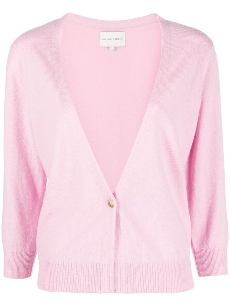Pink Cupo Cashmere Cardigan