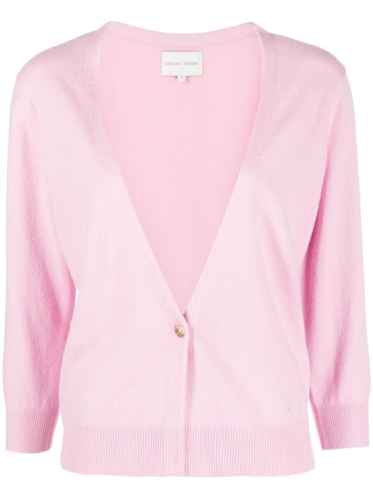 Pink Cupo Cashmere Cardigan