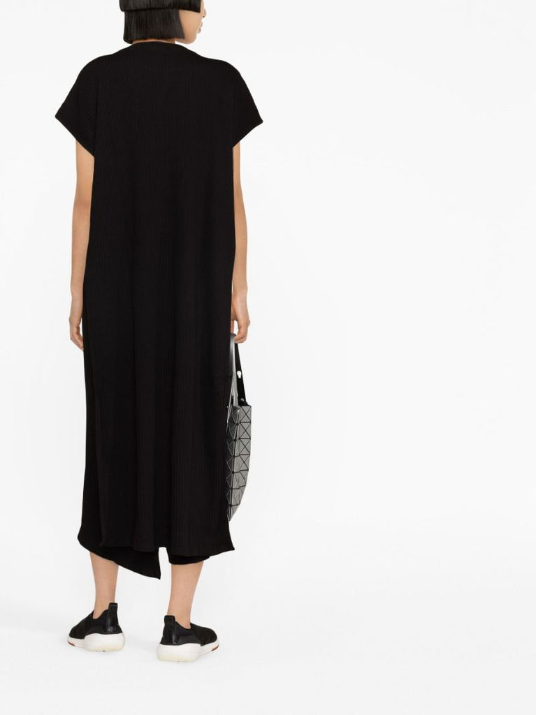 Black Shaw Ribbed Organic Cotton Dress