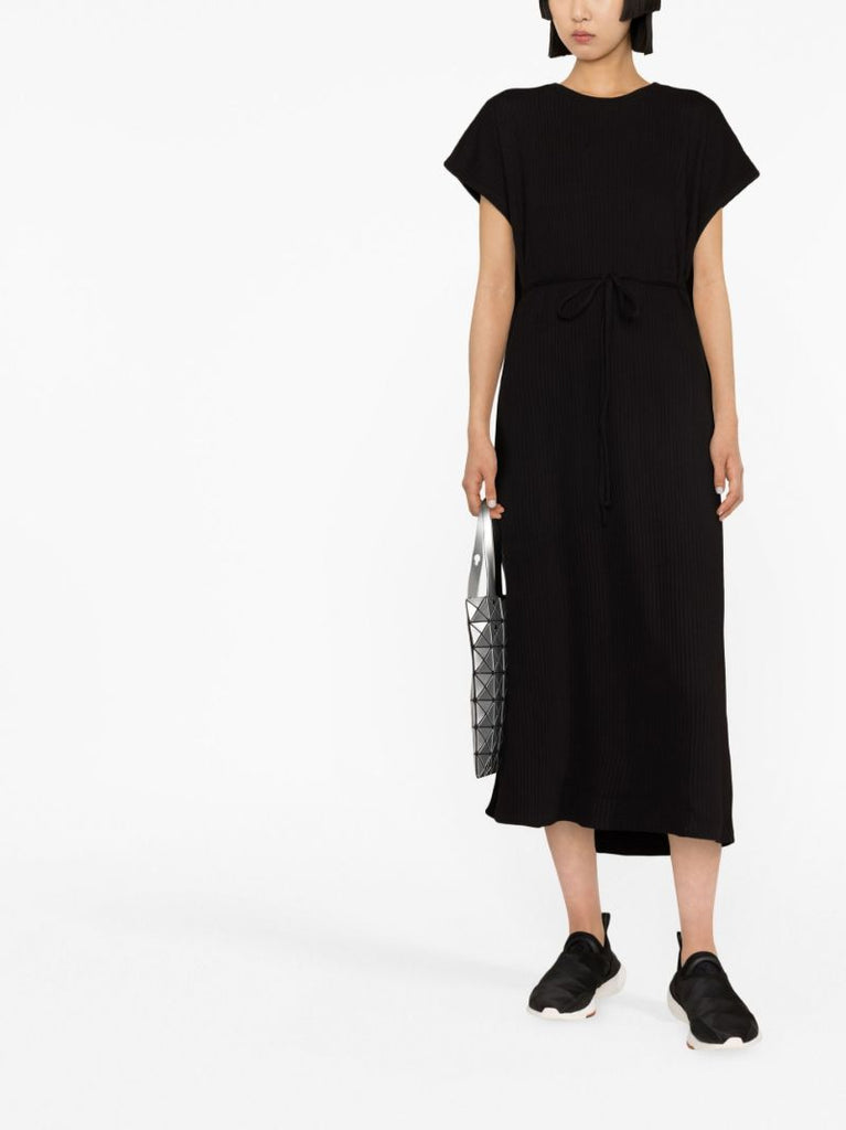 Black Shaw Ribbed Organic Cotton Dress