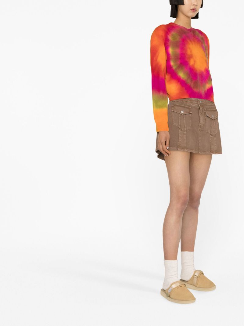 Orange Tunnel Tie-dye Sweater