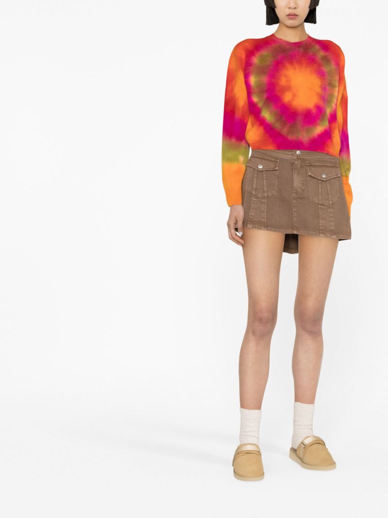 Orange Tunnel Tie-dye Sweater