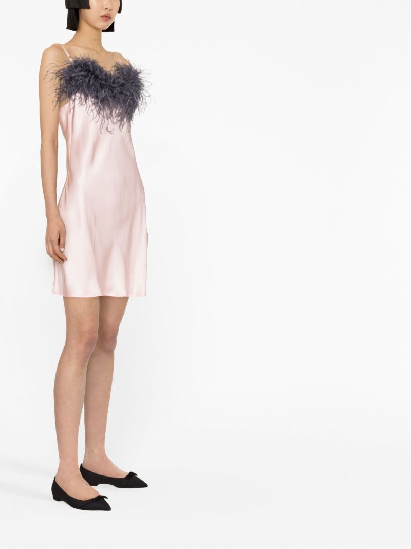 Pink Feather Detail Nightdress