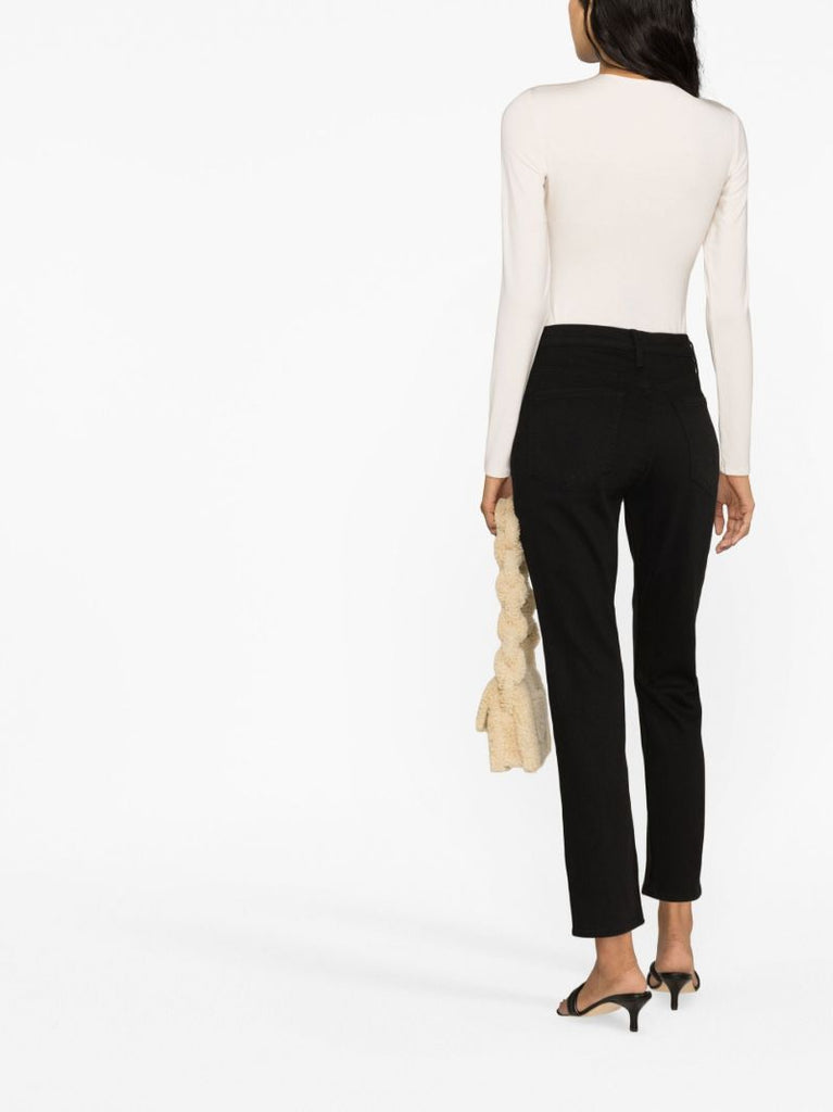 Black Tomcat Straight Cropped Jeans
