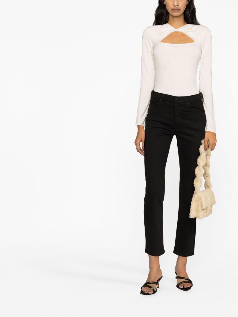 Black Tomcat Straight Cropped Jeans