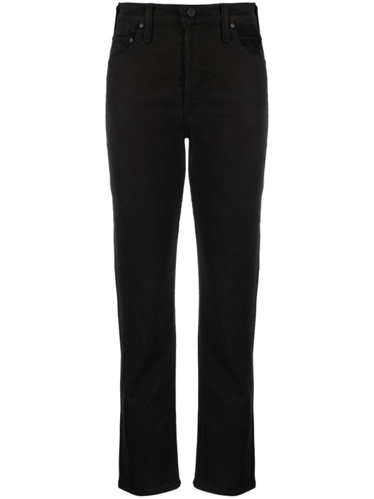 Black Tomcat Straight Cropped Jeans