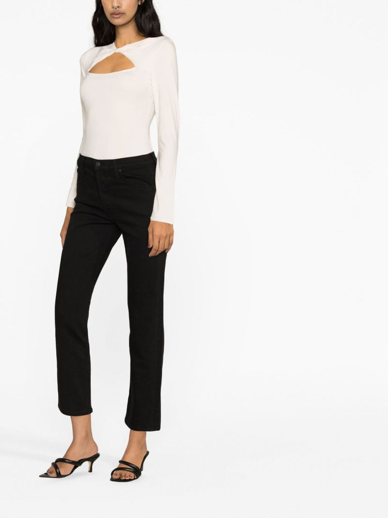 Black Tomcat Straight Cropped Jeans