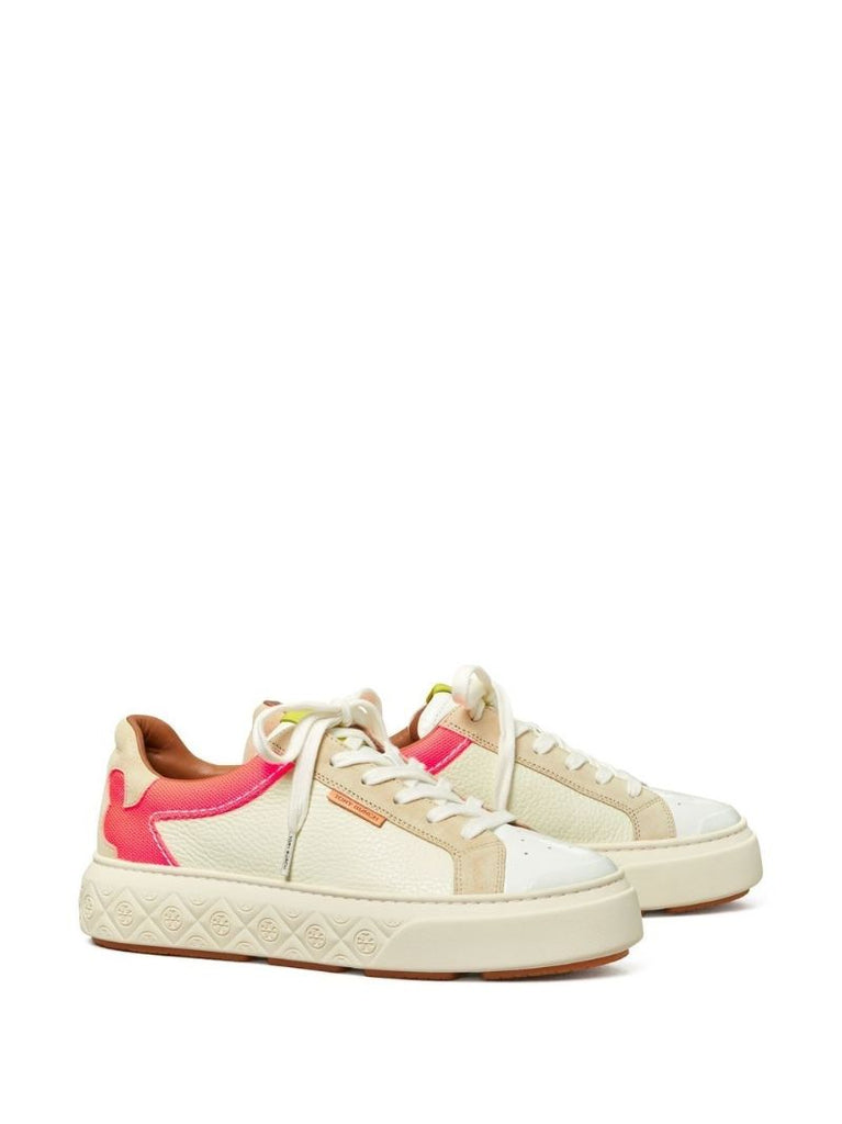 Neutral Ladybug Leather Low-top Sneakers