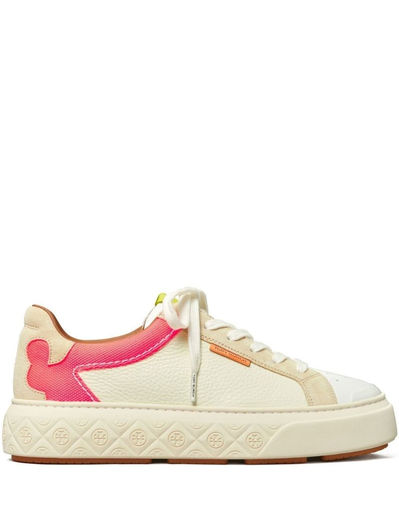 Neutral Ladybug Leather Low-top Sneakers