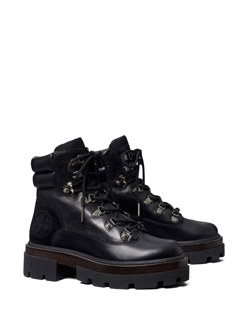Black Miller Leather Ankle Boots