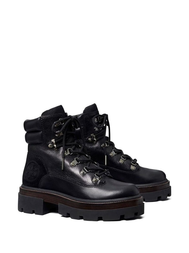 Black Miller Leather Ankle Boots