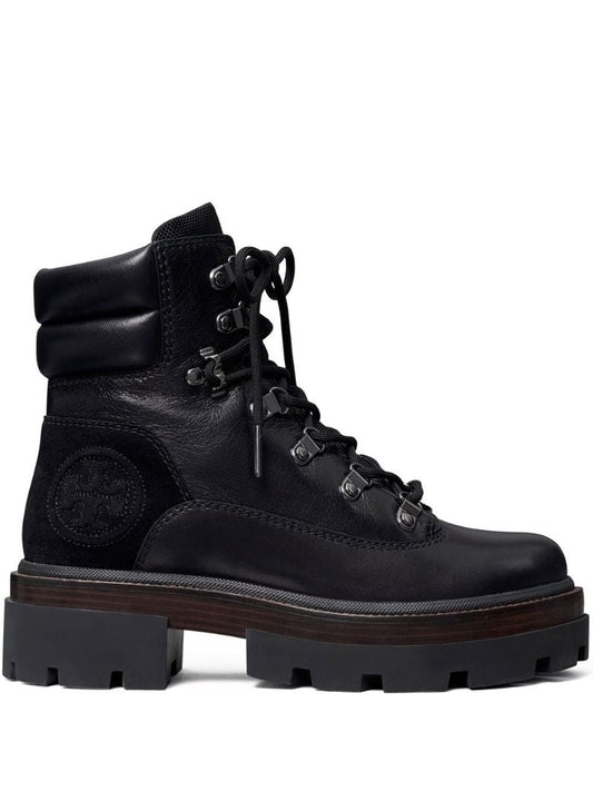 Black Miller Leather Ankle Boots