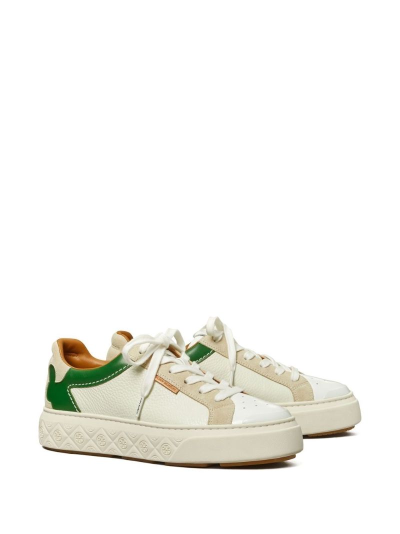Neutral Ladybug Leather Sneakers