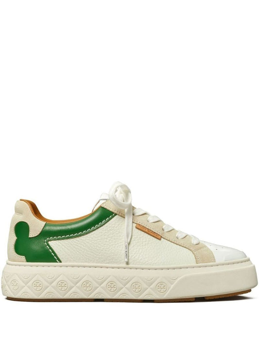 Neutral Ladybug Leather Sneakers