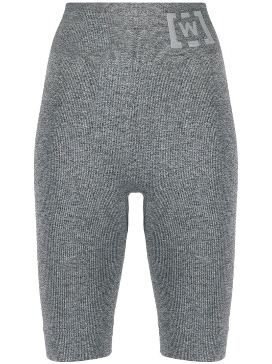 Grey High Waist Cycling Shorts