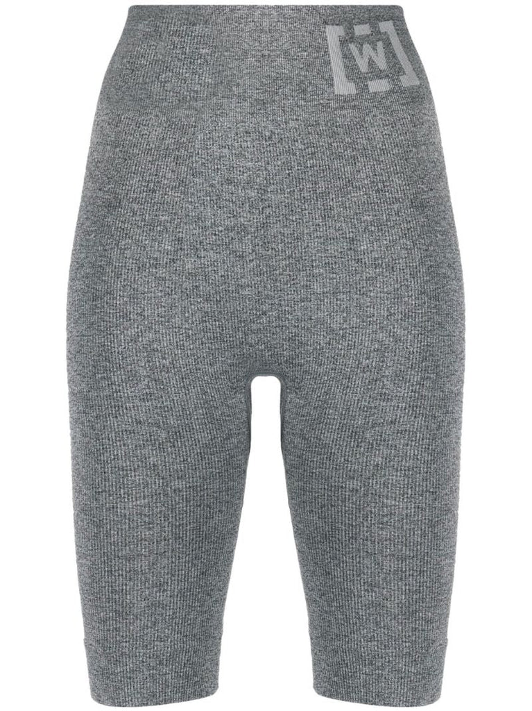 Grey High Waist Cycling Shorts